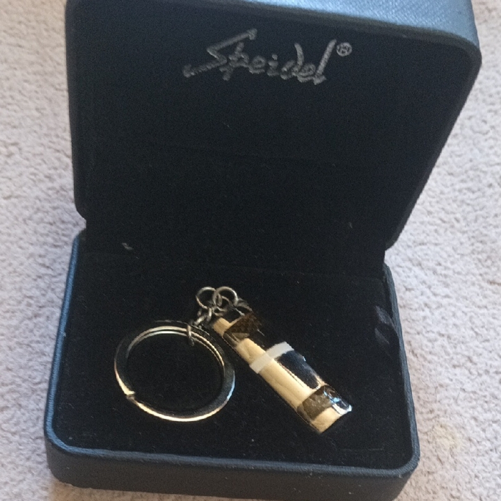 Speidel Two-Tone Keychain in Gold and Silver